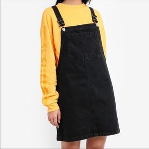 white christmas dresses Dr Denim Black Used Connie Dungaree Dress – Ex-voto
